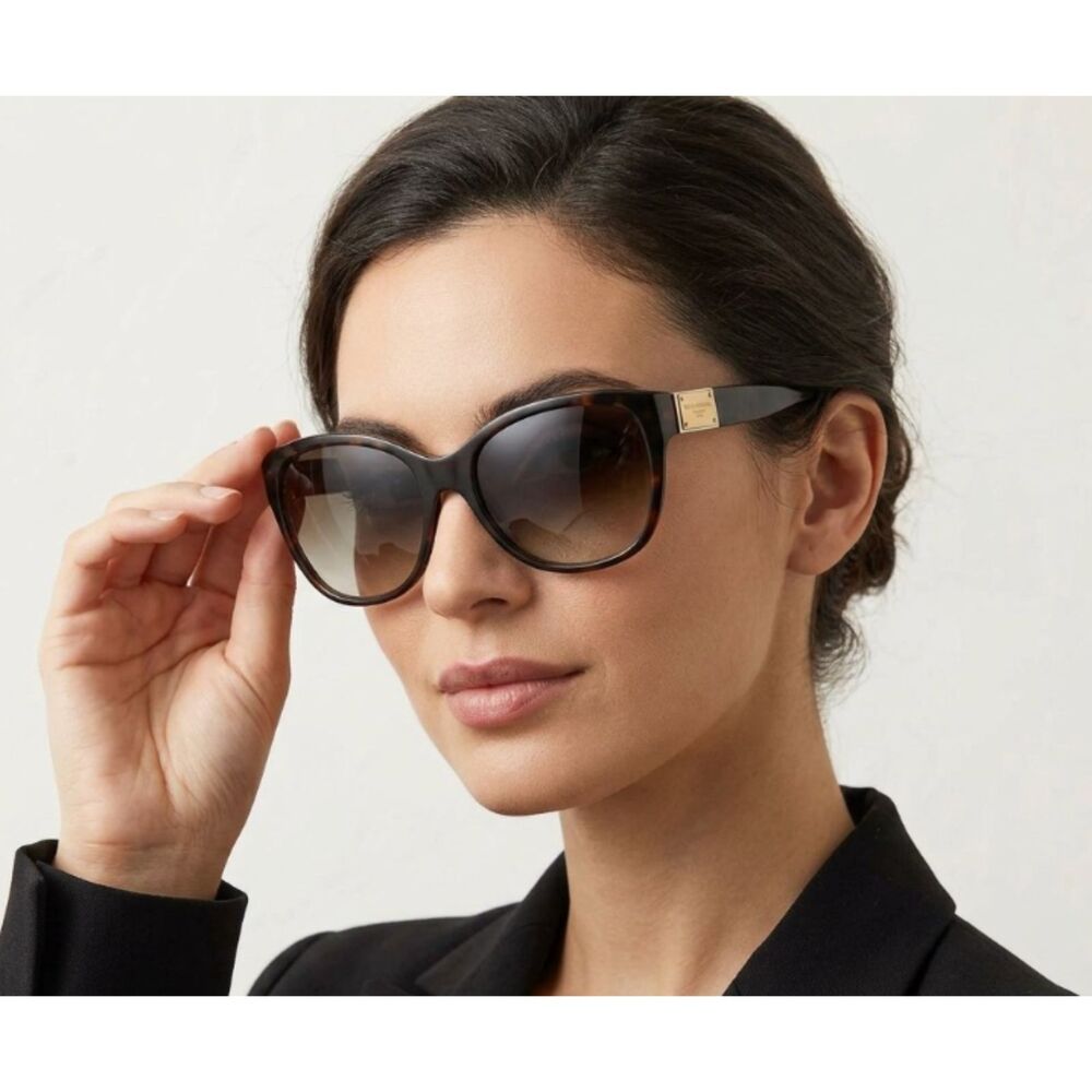 Vintage Dolce & Gabbana Gradient Tortoiseshell Sunglasses Pre 2007 with Case